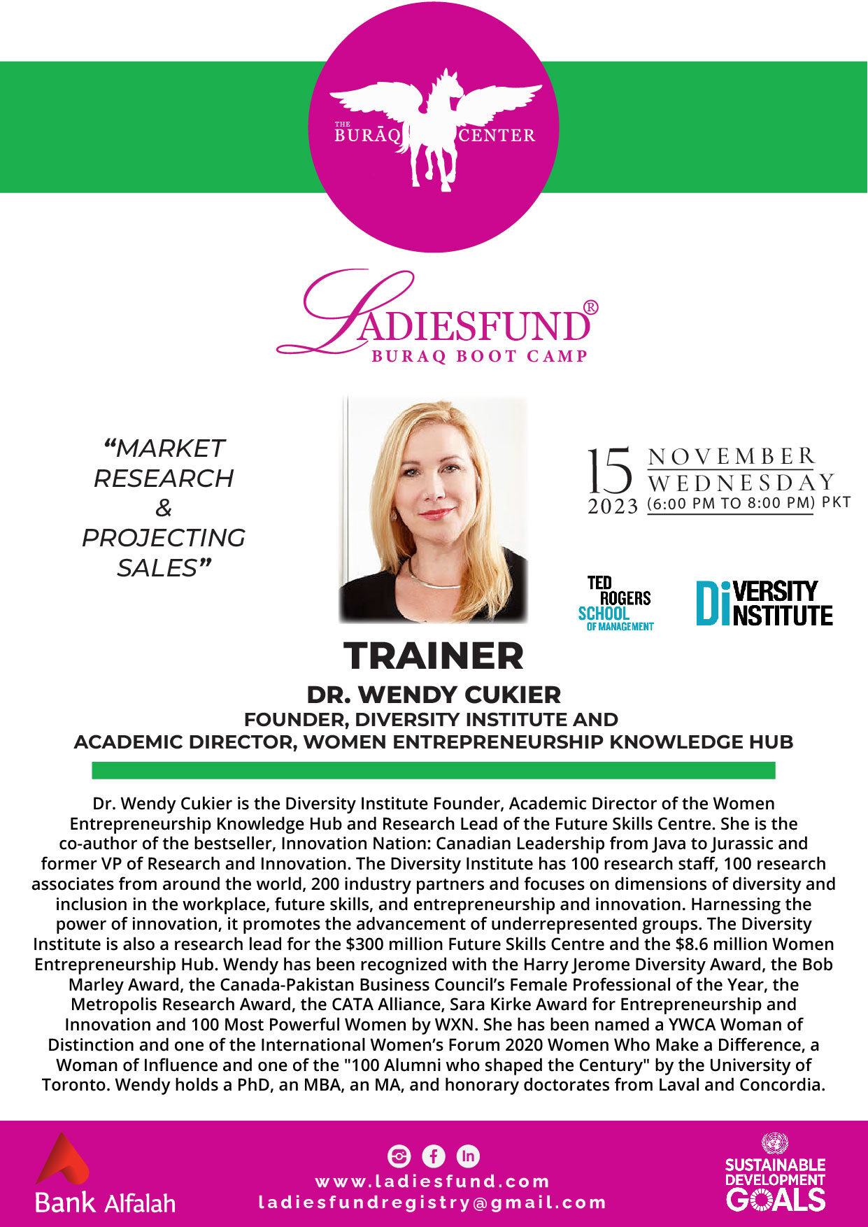 Dr. Wendy Cukier